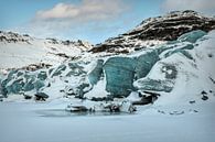 Gletscher Solheimajokull Island von Marjolein van Middelkoop Miniaturansicht