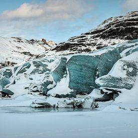 Glacier Solheimajokull Islande sur Marjolein van Middelkoop