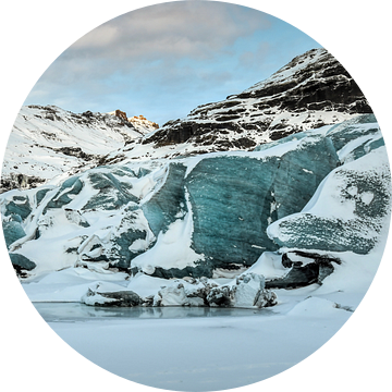 Gletsjer Solheimajokull IJsland