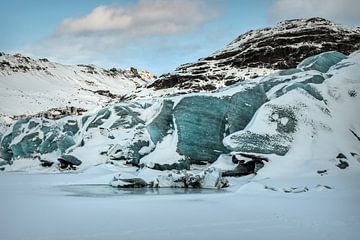 Gletsjer Solheimajokull IJsland
