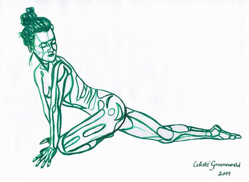 Duif Houding in Groen