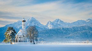Kirche in Bayern im Winter