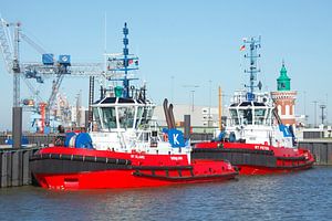 Rote Hochseeschlepper 