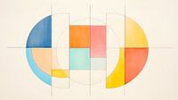 Zomerse geometrie van Vlindertuin-Art thumbnail