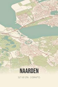 Alte Karte von Naarden (Nordholland) von Rezona