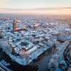 Zwolle in the snow by Thomas Bartelds