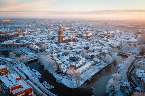 Zwolle im Schnee von Thomas Bartelds