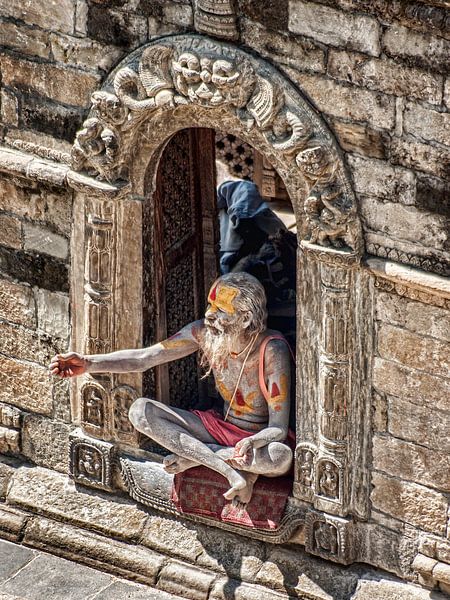 Sadu in Kathmandu, Nepal 6 by Jan van Reij