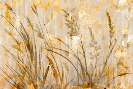 Goldene Phantasie Wiese von Mad Dog Art