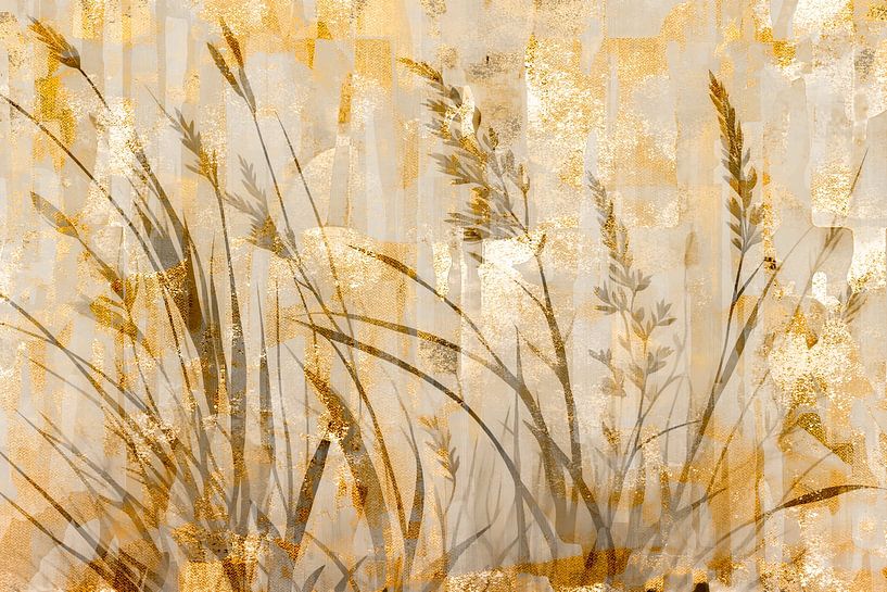 Golden fantasy meadow by Mad Dog Art