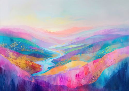 Neon Landscape | Neon Ridge Dreams