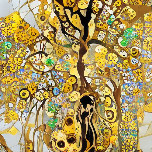 Maastricht in the style of Klimt