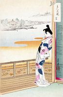 De roep van de koekoek (1887-1896) door Ogata Gekko, Japanse ukiyo-e.