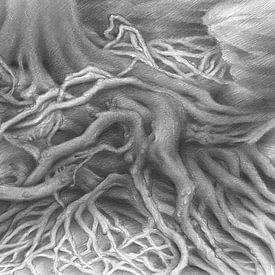 Flowing structures of tree roots by Adriana Müller