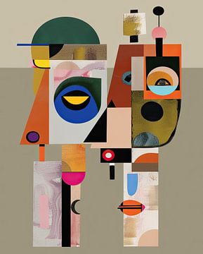 Modern abstracte Picasso van Kunst Kriebels