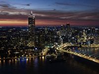 Rotterdam - City view - Skyline Rotterdam - Avondlicht - Marja Suur (7)