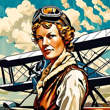 Amelia Earhart by Gert-Jan Siesling
