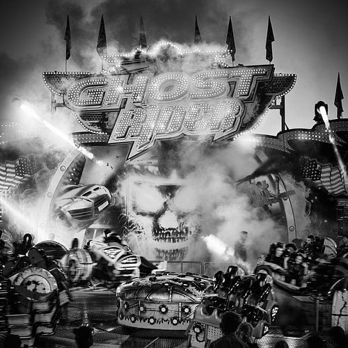 Ghostrider No.1  - Classical Fun Fair Series in BnW