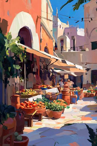 Market Street Sunlight by Poster Art Shop