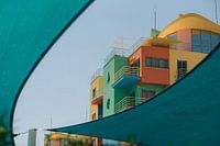 Bunte Häuser in Portugal