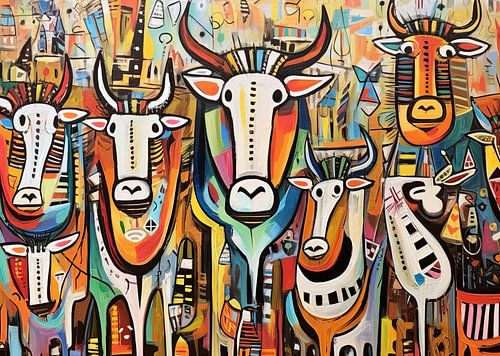 Bunte Kühe malen | Rundren