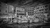 Rome - Fontana del Nettuno - Piazza Navona van Teun Ruijters thumbnail