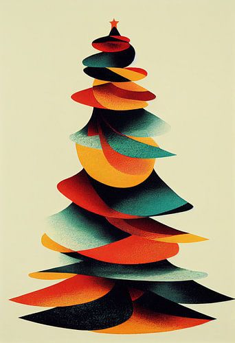 Kerstboom abstract