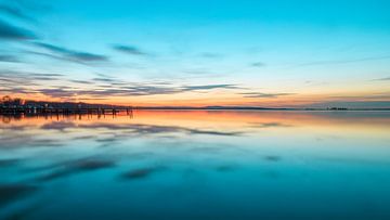 Sonnenuntergang am Steinhuder Meer von Horst Husheer