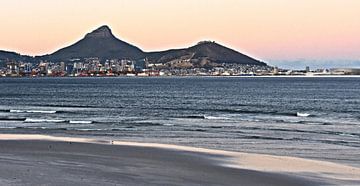 Lions Head and Signal Hill in Kapstadt  mixed media von Werner Lehmann