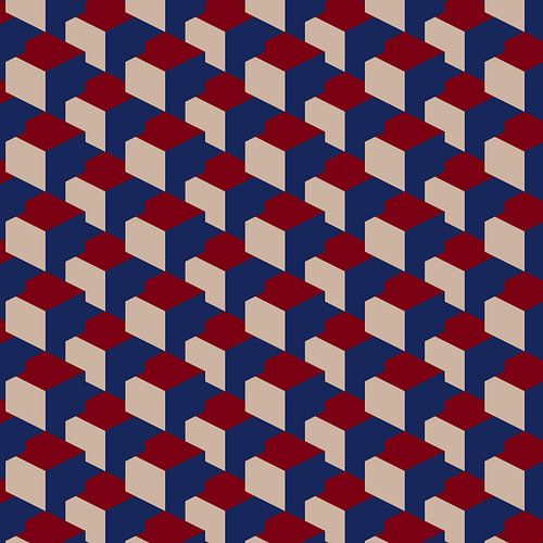 Modern abstract geometrisch patroon in retrostijl nr. 4