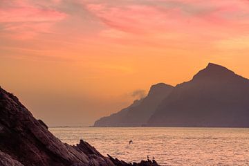 Sonnenuntergang auf dem Mittelmeer von Marinus Engbers