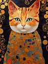 Oranje gestreepte kat van TOAN TRAN thumbnail