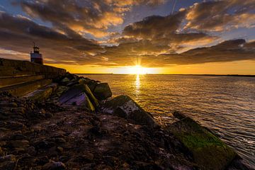 Sunset on the North Pier in March 2025 3 by peterheinspictures