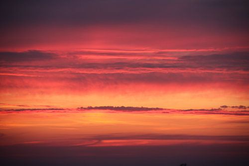 Zonsondergang vuur rode lucht