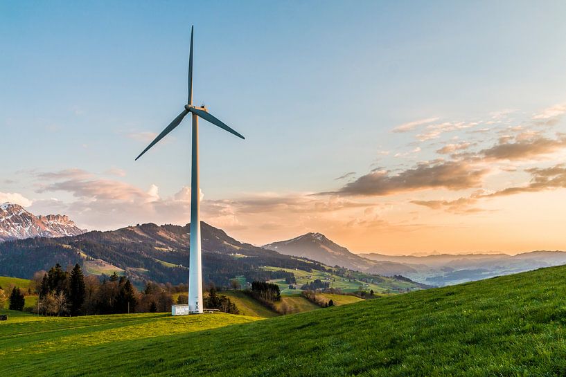 Roue à vent / énergie éolienne par Poster Art Shop