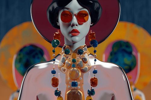 Fashionista met juwelen