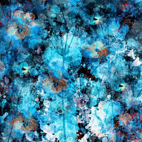 Flower Bomb . Abstracte bloemen impressie .