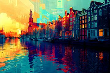 Colourful Amsterdam by But First Framing
