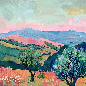 Henri Matisse inspired landscape