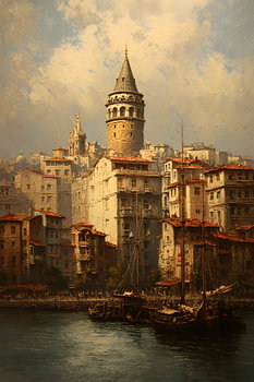 Het uitzicht vanaf de Galata toren