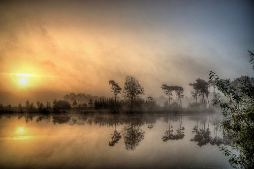 Zonsopkomst Vennengebied Turnhout Belgie
