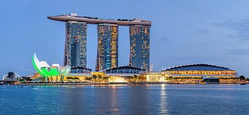 Marina Bay Sands is a Resort fronting Marina Bay in Singapore by Yevgen Belich