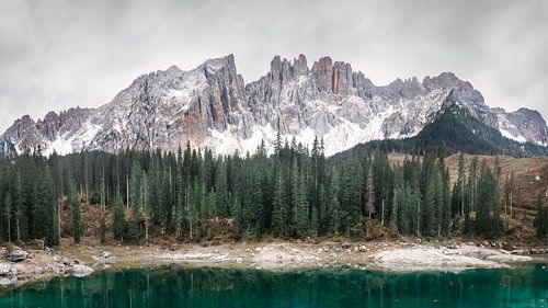 Uitzicht op de Dolomieten | Lago di Carezza | reisfotografie