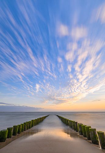 Stand du coucher de soleil Burg Haamstede