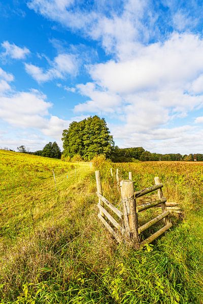 Landschaft im Herbst im Warnowdurchbruchstal bei Groß Görnow von Rico Ködder