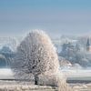 Winter in Étroussat van Ruud Peters