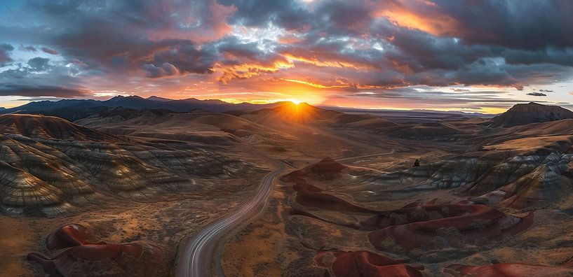 Vagues de sable aux reflets dorés par fernlichtsicht