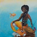 Mermaid with goldfish: Sirena by Anne-Marie Somers thumbnail