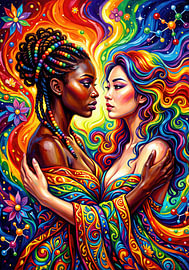 L'amour dans la solidarité – Spectrum of Pride sur AidasignArt