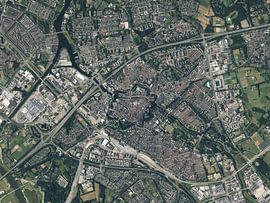 Luftaufnahme von Zwolle von Maps Are Art